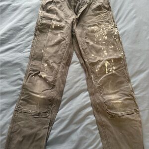 Distressed Men's Brown Cargo Pants